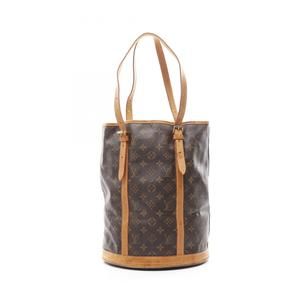 LOUIS VUITTON Bucket GM Shoulder Bag Coated Canvas Leather Monogram Women's